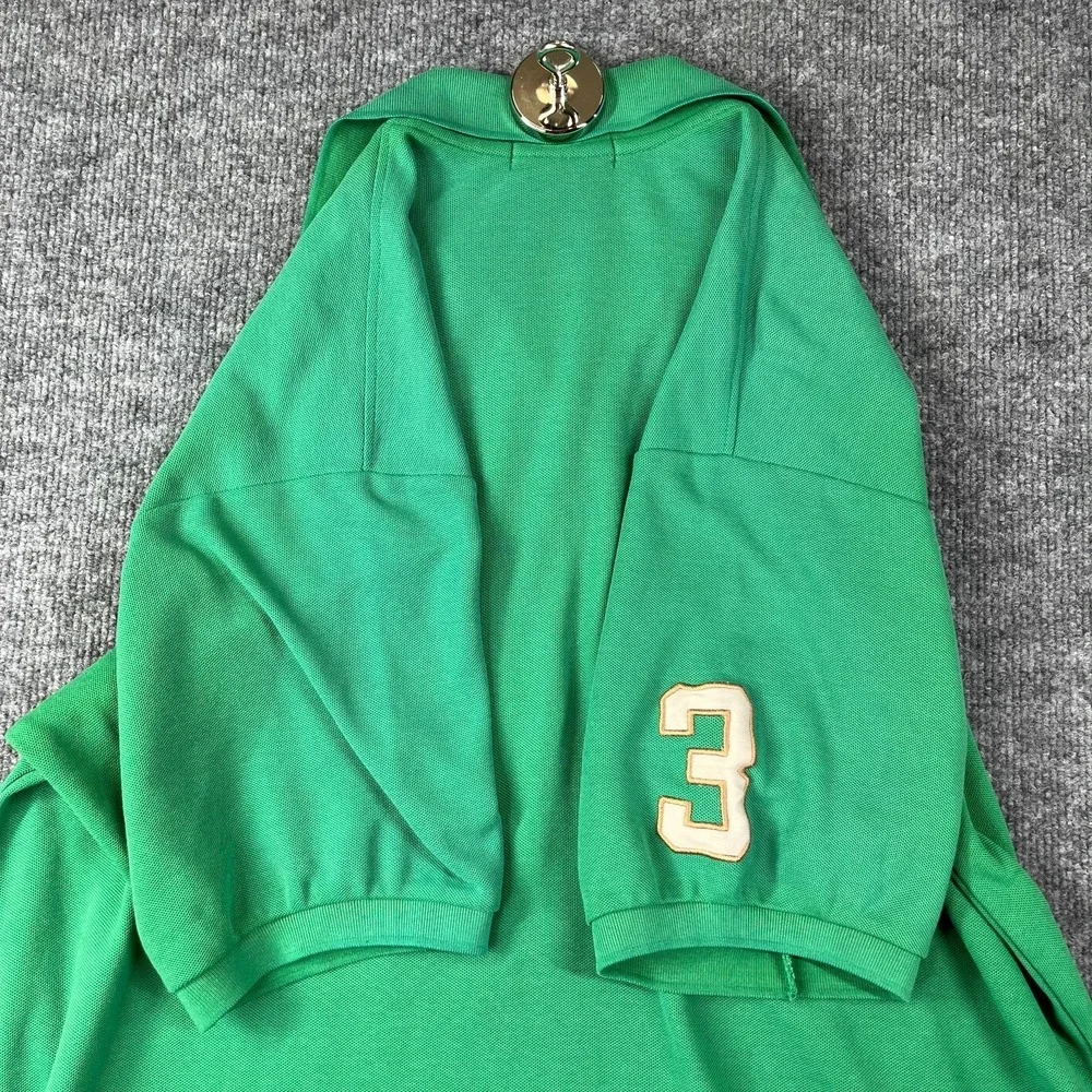 Polo Ralph Lauren Polo Shirt‎ Mens XL Green Big Pony #3 Performance Tennis Golf